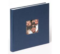 walther Design Photo Album Blue 26 x 25 cm with Cover Punching, Fun FA-205-L