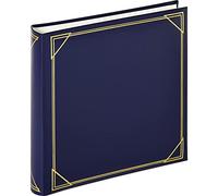 walther Design Photo Album Blue 30 x 30 cm Imitation Leather with Embossing, Standard Album MX-200-L