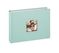 walther Design Photo Album Mint Green 22 x 16 cm with Cover Cut-Out, Fun FA-207-A