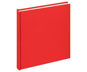 walther Design Photo Album Red 26 x 25 cm Linen, Cloth FA-505-R