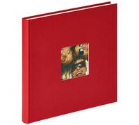 walther Design Photo Album Red 26 x 25 cm with Cover Punching, Fun FA-205-R