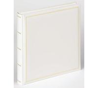 walther design Photo Album White 34 x 33 cm Imitation Leather with Embossing, Monza FA-260-W