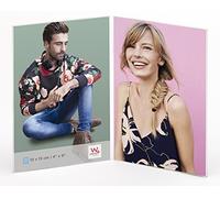 walther design Photo Frame 10 x 15 cm Art Glass Double Frame Portrait AD1015