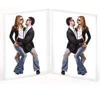 walther design Photo Frame 13 x 18 cm Art Glass Double Frame Portrait format AD1318