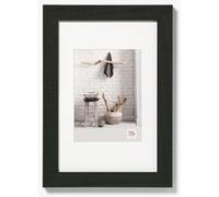 walther design Picture Frame Black 13 x 18 cm with PassepArtout, Home Wooden Frame HO318B
