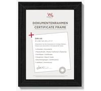 walther Design Picture Frame Black 21 x 29,7 cm (DIN A4) Home Wooden Frame HO130B