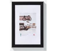 walther design Picture Frame Black 40 x 50 cm with Silver Outer Edge, Bohemian Design Frame EN050B