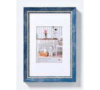 walther design Picture Frame Blue 15 x 20 cm with PassepArtout, Chalet Design Frame EL520L