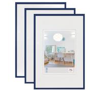 walther Design Picture Frame Blue 20 x 30 cm 3-Pack, New Lifestyle Plastic Frame KV030L3
