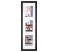 walther Design Picture Frame Dark Grey 3X 10x15 cm Gallery with PassepArtout, Fiorito Wooden Frame EF315VD