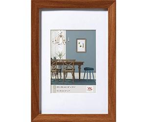 walther Design Picture Frame Dark Oak 20 x 30 cm with PassepArtout, Fiorito Wooden Frame EF030P