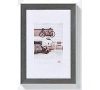 walther design Picture Frame Grey 20 x 30 cm with Silver Outer Edge, Bohemian Design Frame EN030D