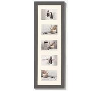 walther design Picture Frame Grey 5X 10x15 cm Gallery with PassepArtout, Home Wooden Frame HO515D