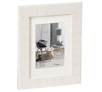 walther design Picture Frame Polar White 13 x 18 cm with PassepArtout, Home Wooden Frame HO318V