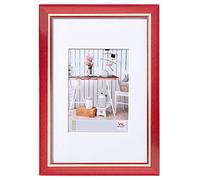 walther design Picture Frame Red 24 x 30 cm with PassepArtout, Chalet Design Frame EL430R