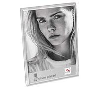 walther Design Picture Frame Silver 10 x 15 cm Real Silver-Plated with Tarnish Protection Cosima Portrait Frame BH015S