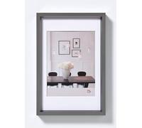 walther design Picture Frame Steel 40 x 60 cm with PassepArtout, Steel Style Plastic Frame ES460D