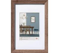 walther Design Picture Frame Walnut 20 x 30 cm with PassepArtout, Fiorito Wooden Frame EF030N