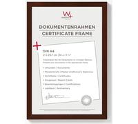 walther design Picture Frame Walnut 21 x 29,7 cm (DIN A4) Document Frame Peppers Wooden Frame BP130N