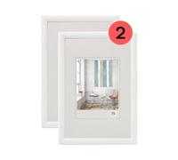 walther Design Picture Frame White 20 x 30 cm Twin Pack, Trendstyle Plastic Frame KP030WD