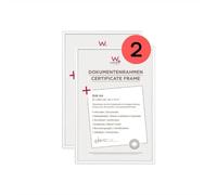 walther Design Picture Frame White 21 x 29,7 cm (DIN A4) Twin Pack, New Lifestyle Plastic Frame KV130WD