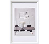 walther Design Picture Frame White 30 x 40 cm with PassepArtout, Steel Style Plastic Frame ES040W