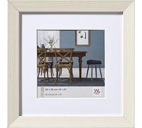 walther design Picture Frame White 40 x 40 cm with PassepArtout, Fiorito Wooden Frame EF440W