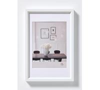 walther design Picture Frame White 40 x 60 cm with PassepArtout, Steel Style Plastic Frame ES460W