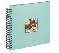 walther Design Photo Album Mint Green 26 x 25 cm Spiral Album with Punched Cover, Fun SA-108-A