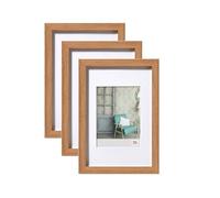 walther design - Stockholm EA030P3 Picture Frames, Beech, 20 x 30 cm, Pack of 3 Wooden Frames