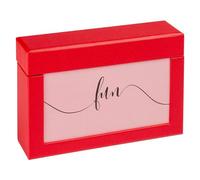 walther design Storage Box, red, 100 Fotos 10x15 cm