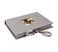 walther Design Storage Boxes Grey with Cover Cut-Out, Fun FB-112-X, Gift box