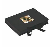 walther Design Storage Boxes Black with Cover Cut-Out, Fun FB-112-B