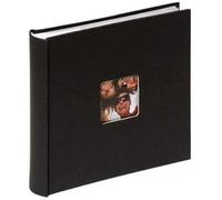 walther design Photo Album Black 200 Photos 10 x 15 cm Memo Album with Cover Punching, Fun ME-110-B