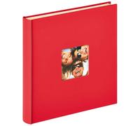 walther Design Photo Album Red 33 x 34 cm self-Adhesive Album with Punched Cover, Fun SK-110-R