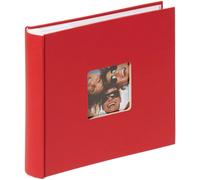 walther Design Photo Album Red 200 Photos 10 x 15 cm Memo Album with Punched Cover, Fun ME-110-R