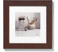 Walther Home Walnut Wooden Picture Frame - 8×8 inch (6x6 Mount Insert)