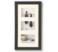 Walther Home Wooden Multi Aperture Black Photo Frame for 3 7x5 photos