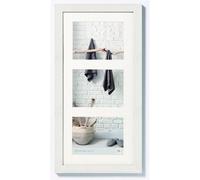 walther Design Picture Frame Polar White 3x 13x18 cm Gallery with PassepArtout, Home Wooden Frame HO338V