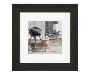 Walther Home Wooden Picture Frame - 12x12 inch - (Insert 7x7 inch) - Black