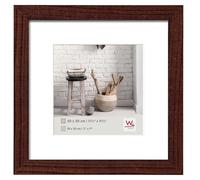 Walther Home Wooden Picture Frame - 12x12 inch - (Insert 7x7 inch) - Walnut