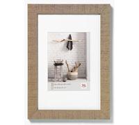 walther design Picture Frame Beige 18 x 24 cm with PassepArtout, Home Wooden Frame HO824C