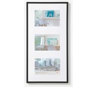 Walther New Lifestyle Multi Aperture Photo Frame Black for 3 8x6 Photos
