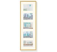 Walther New Lifestyle Multi Aperture Photo Frame Gold for 5 6x4 Photos