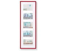 Walther New Lifestyle Multi Aperture Photo Frame Red for 5 6x4 Photos