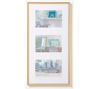 Walther New Lifestyle Multi Aperture Photo Frame Gold for 3 7x5 Photos