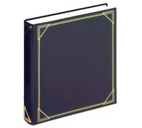 walther Design Photo Album Blue 30 x 30 cm Imitation Leather with Embossing, Standard Album MX-200-L