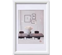 walther design Picture Frame White 40 x 60 cm with PassepArtout, Steel Style Plastic Frame ES460W