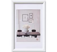 walther design Picture Frame White 40 x 60 cm with PassepArtout, Steel Style Plastic Frame ES460W