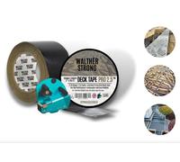 Walther Strong Deck Tape Pro - 50mm x 50m Superior Non-Butyl Joist Flashing for Wood Decks, Beams, Roof and Outdoor Construction - Weather-Resistant & Waterproof